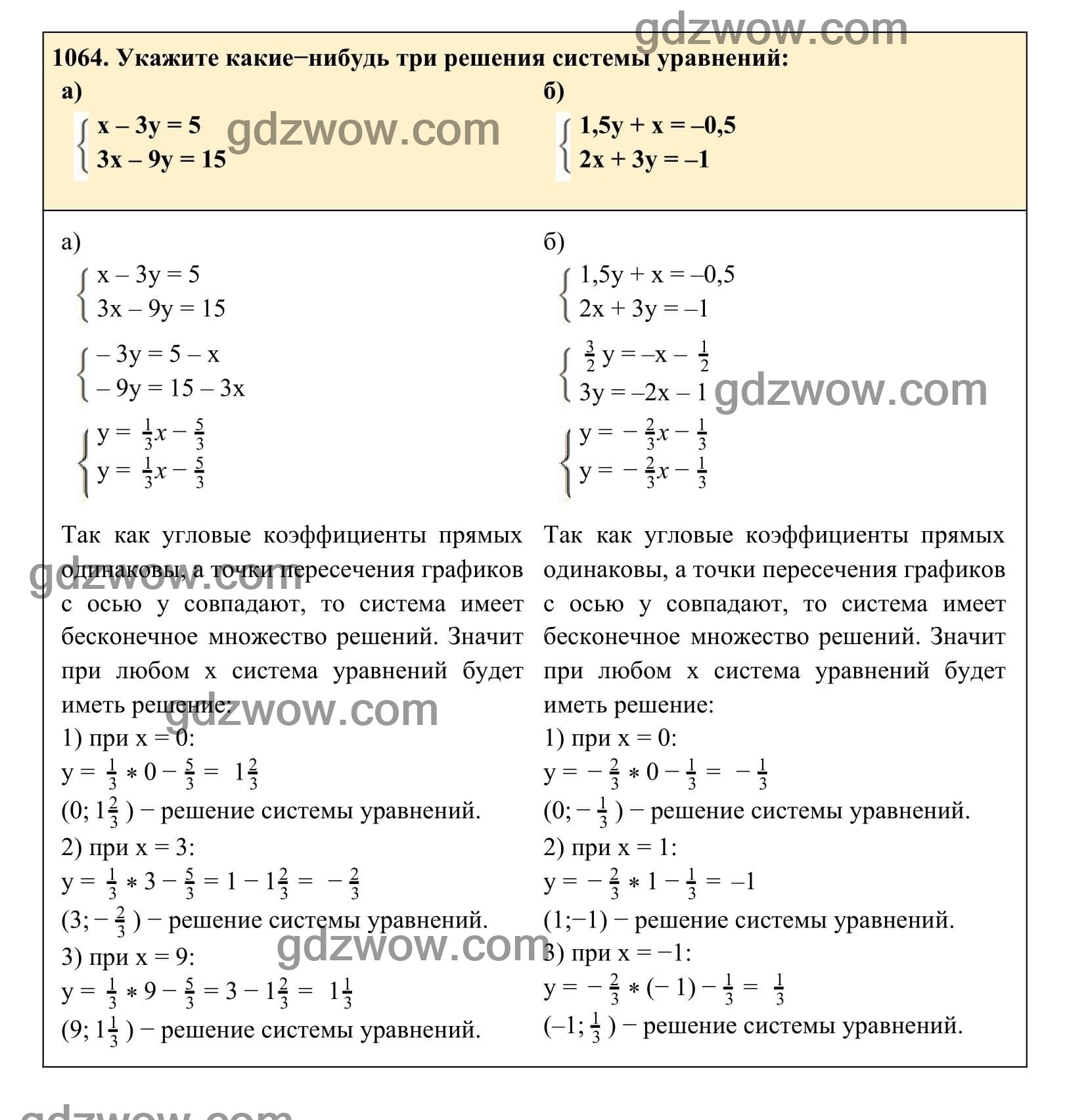 Упражнение 1064 - ГДЗ по Алгебре 7 класс Учебник Макарычев (решебник) - GDZwow