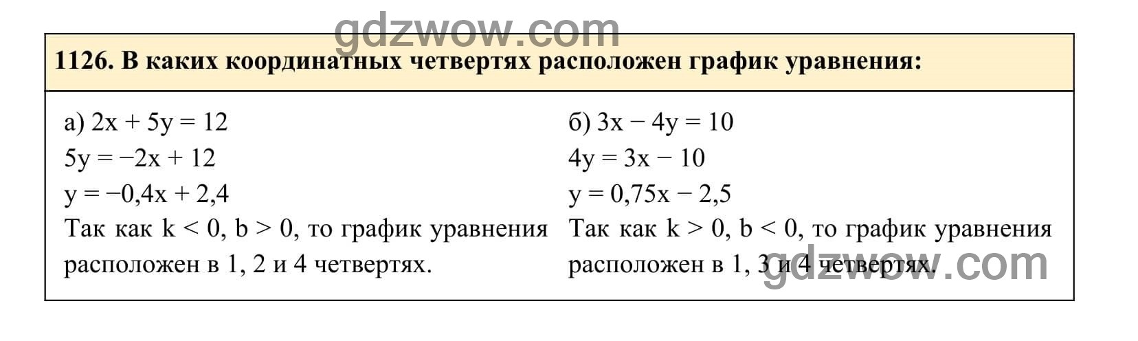 Упражнение 1126 - ГДЗ по Алгебре 7 класс Учебник Макарычев (решебник) - GDZwow