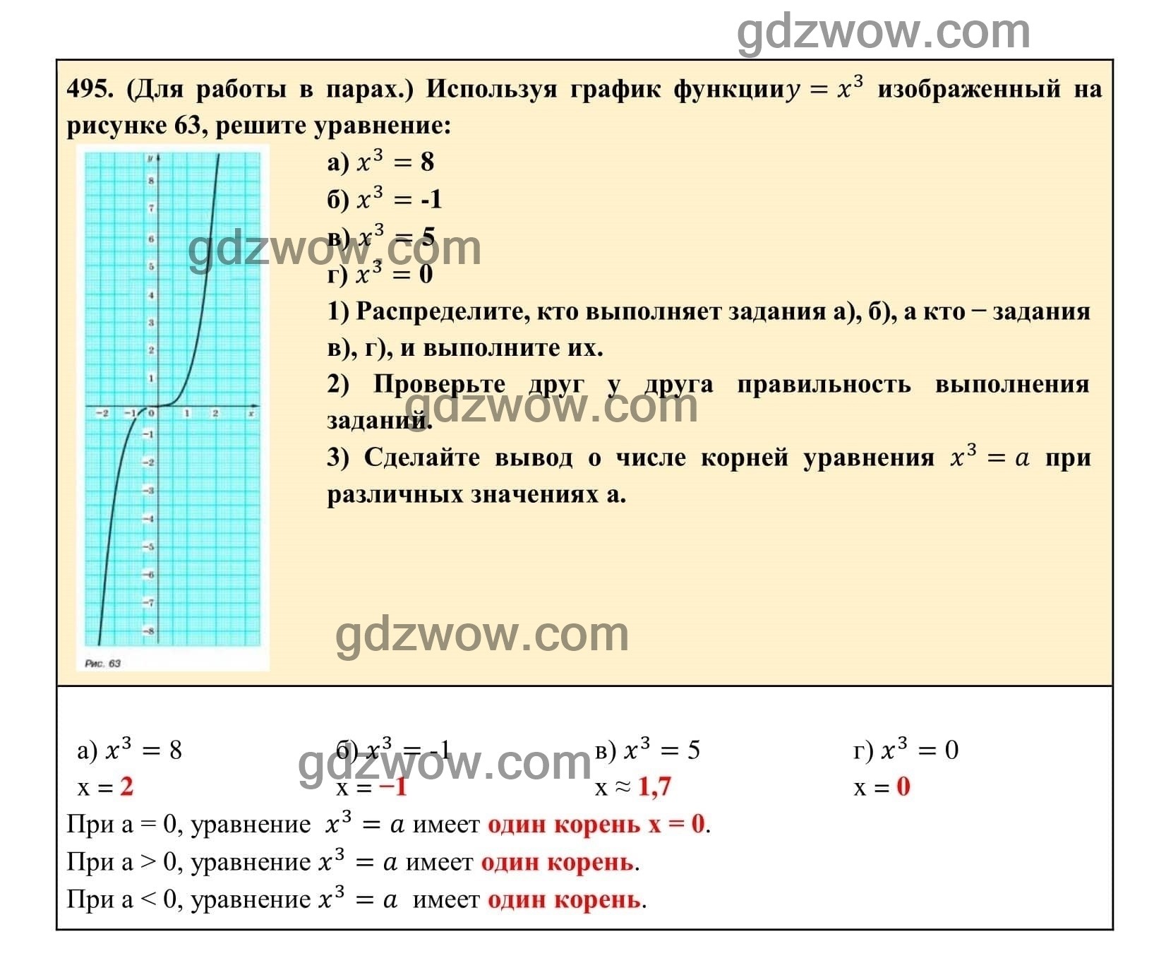Упражнение 495 - ГДЗ по Алгебре 7 класс Учебник Макарычев (решебник) - GDZwow