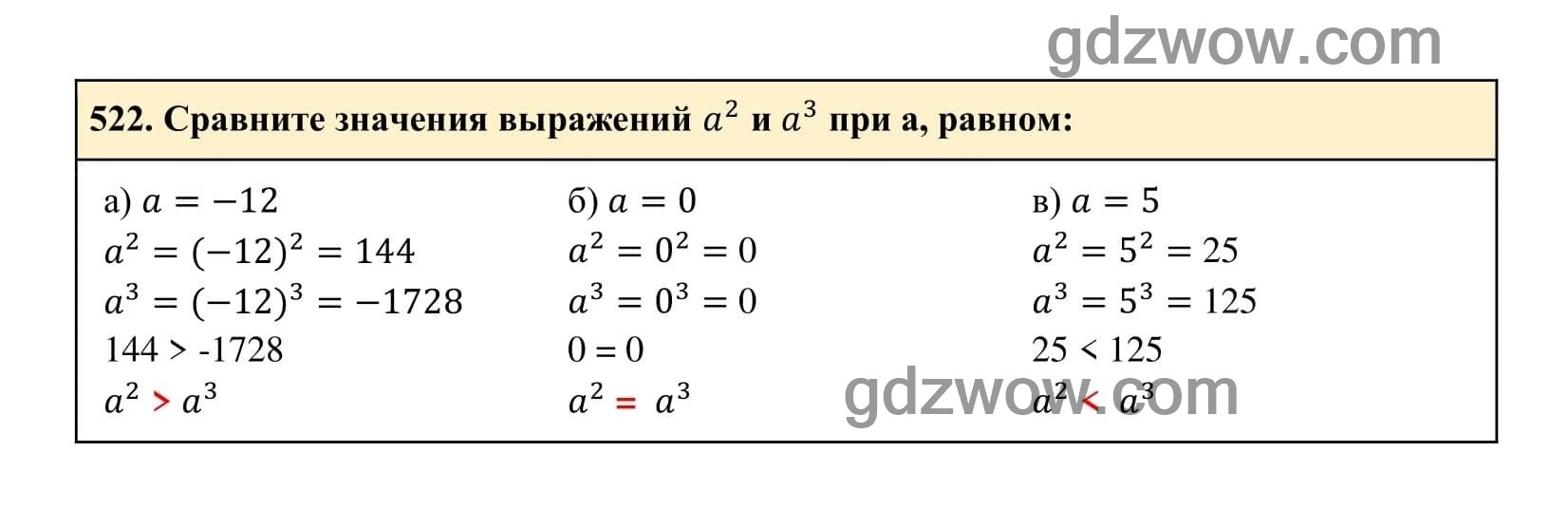 Упражнение 522 - ГДЗ по Алгебре 7 класс Учебник Макарычев (решебник) - GDZwow