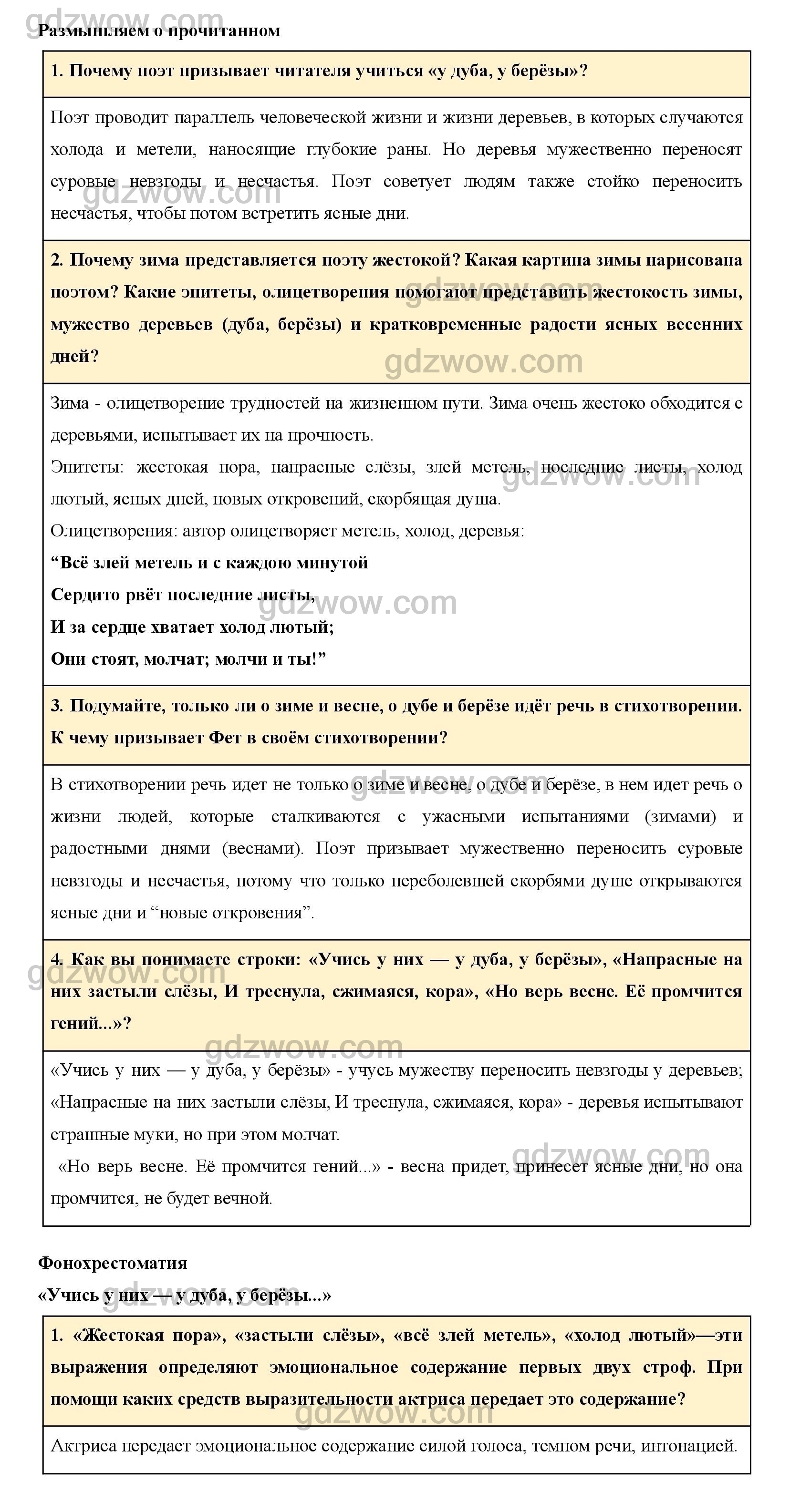 Гдз по литературе 6 класс коровина 2 часть стр 265 проект