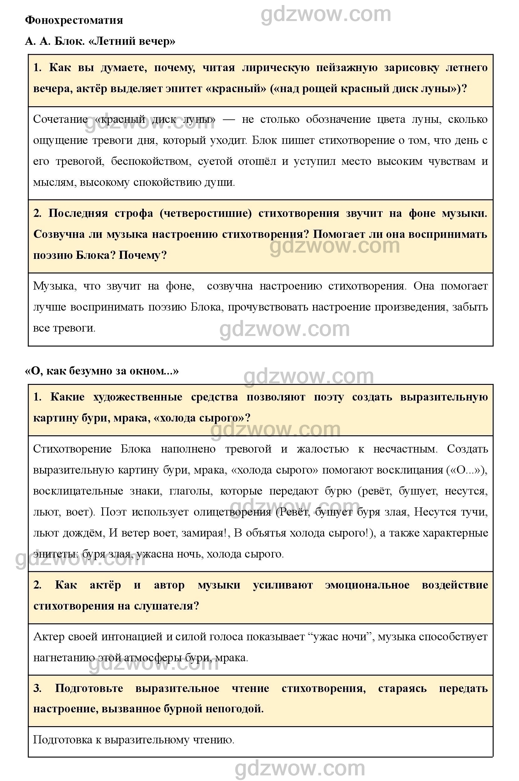 Гдз по литературе 8 класс коровина 2 часть стр 80 проект таблица