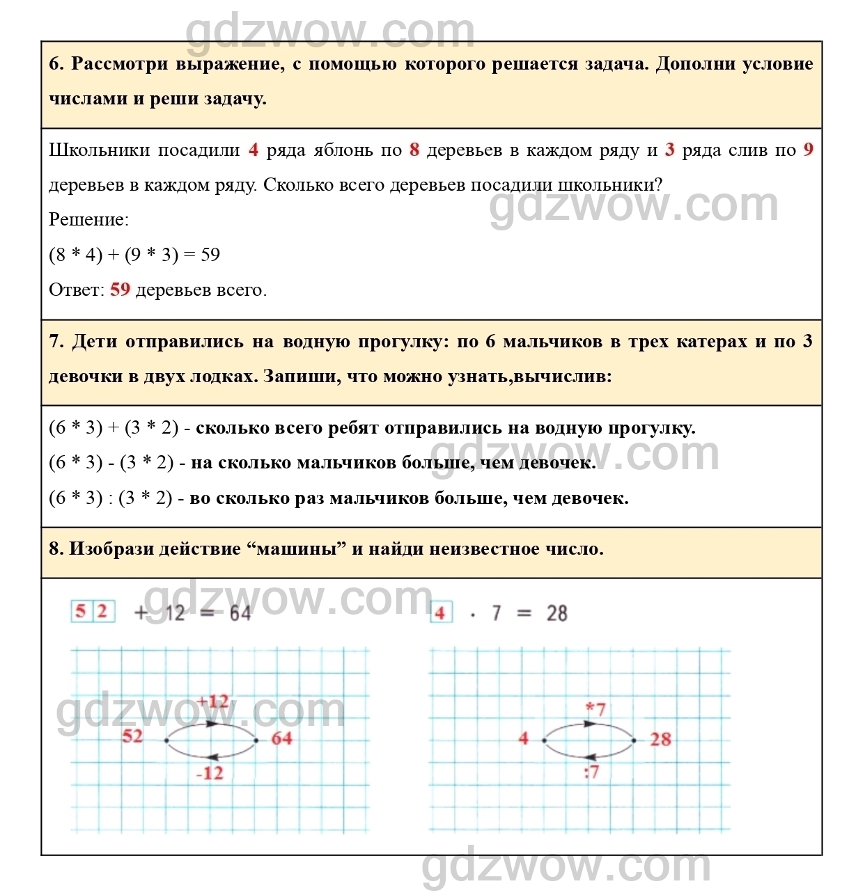 Страница 52- ГДЗ Математика 2 класс Рабочая тетрадь Рудницкая, Юдачева.  Часть 2 (решебник) - GDZwow