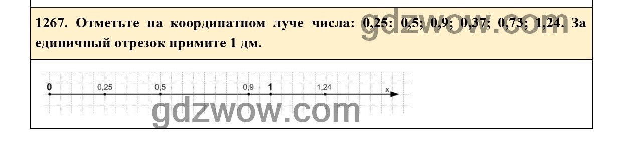 Координатный луч 5 класс виленкин